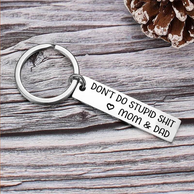 Don't Do Anything Stupid Key Card Stainless Steel