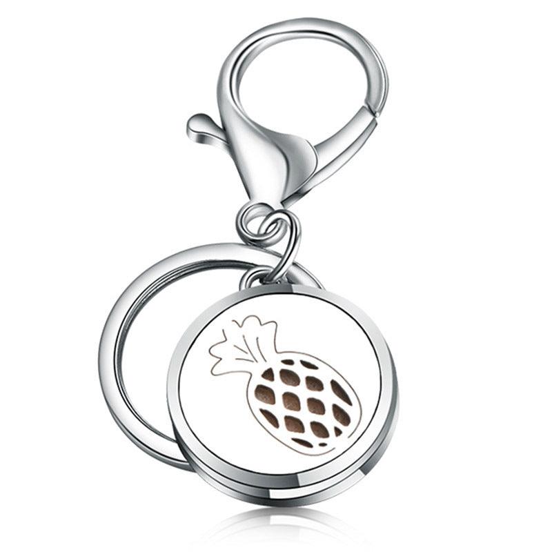 Perfume Key Chain Stainless Steel Essential Oil Diffuser