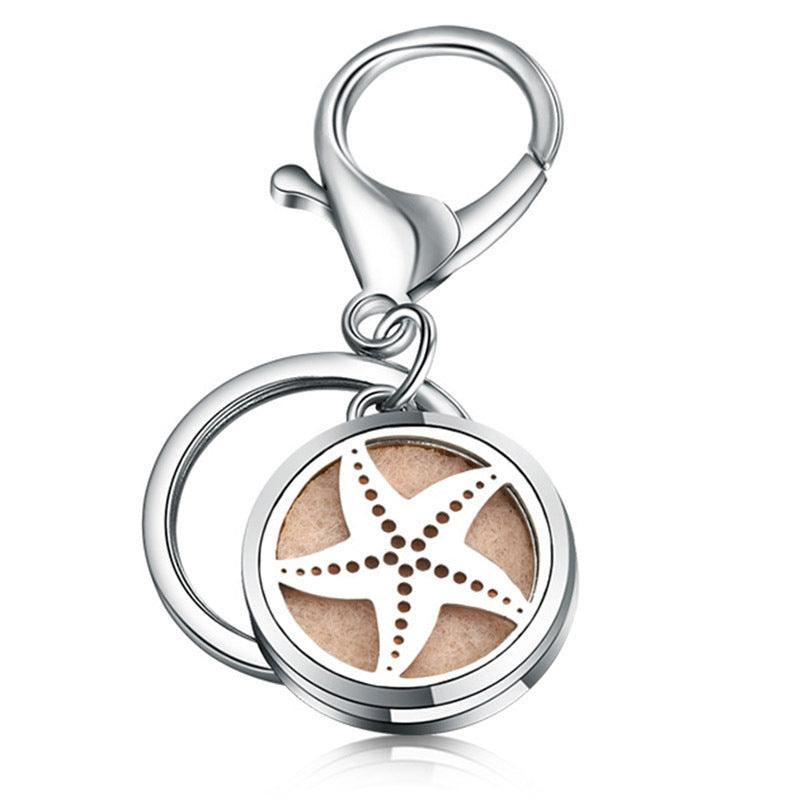 Perfume Key Chain Stainless Steel Essential Oil Diffuser