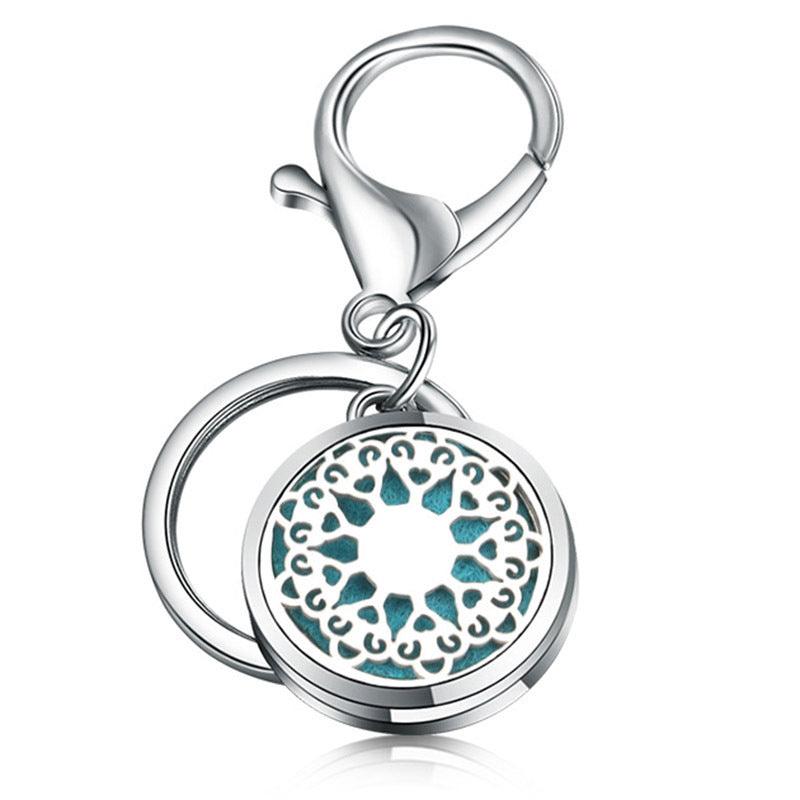 Perfume Key Chain Stainless Steel Essential Oil Diffuser