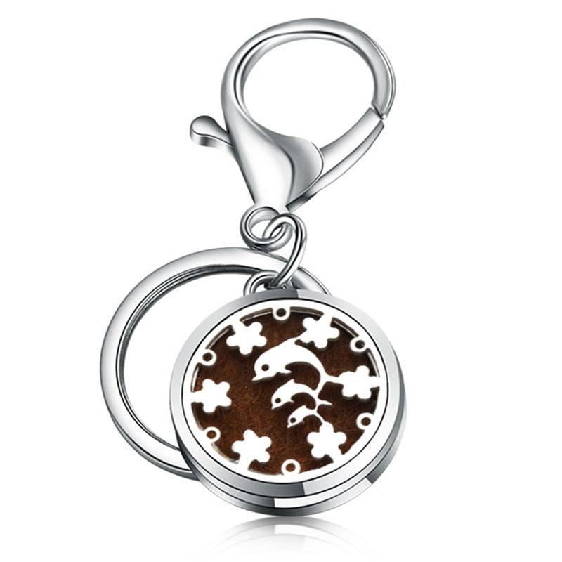 Perfume Key Chain Stainless Steel Essential Oil Diffuser