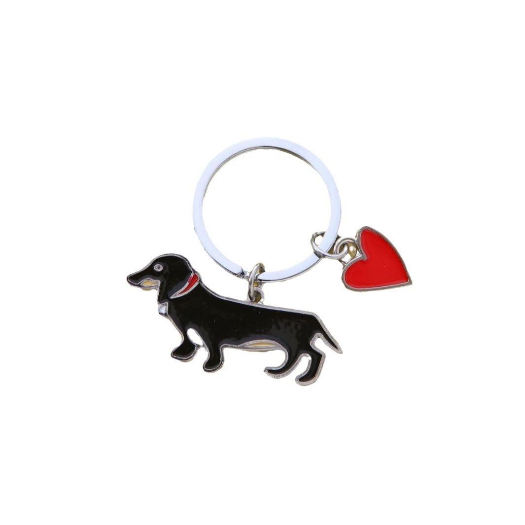 Stainless Steel Dachshund Keychain Ornaments