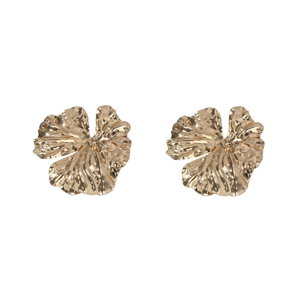 Fashion Exaggerated Large Flower Ear Studs Design Sense