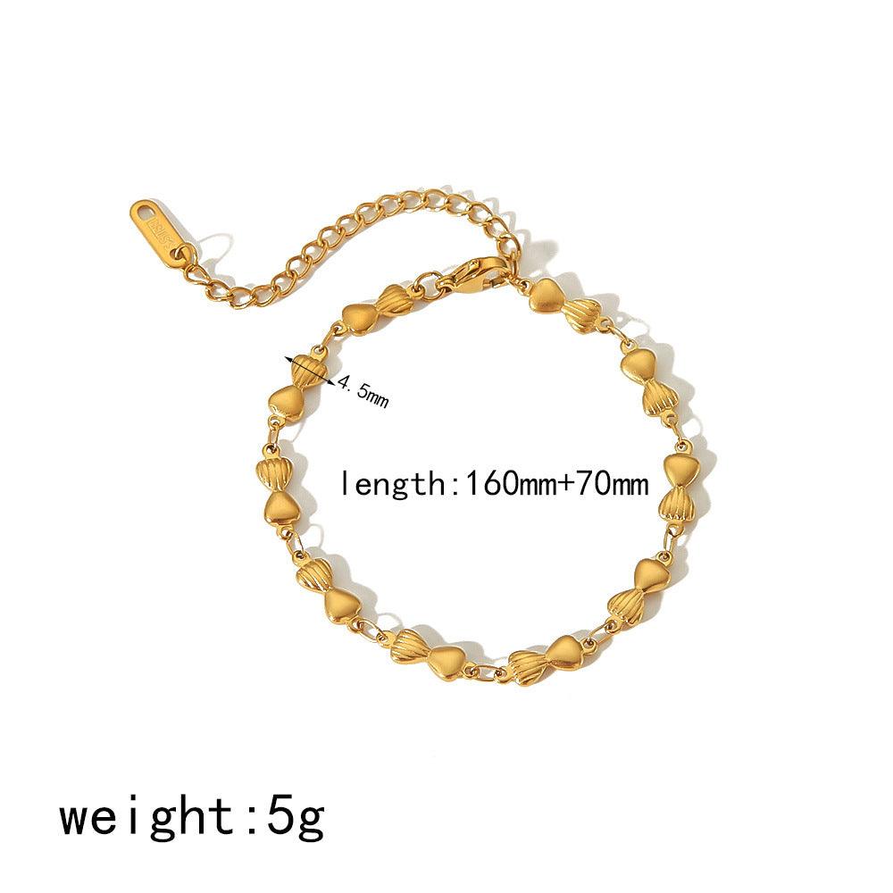 18K Gold Stainless Steel Bracelet Does Not Fade