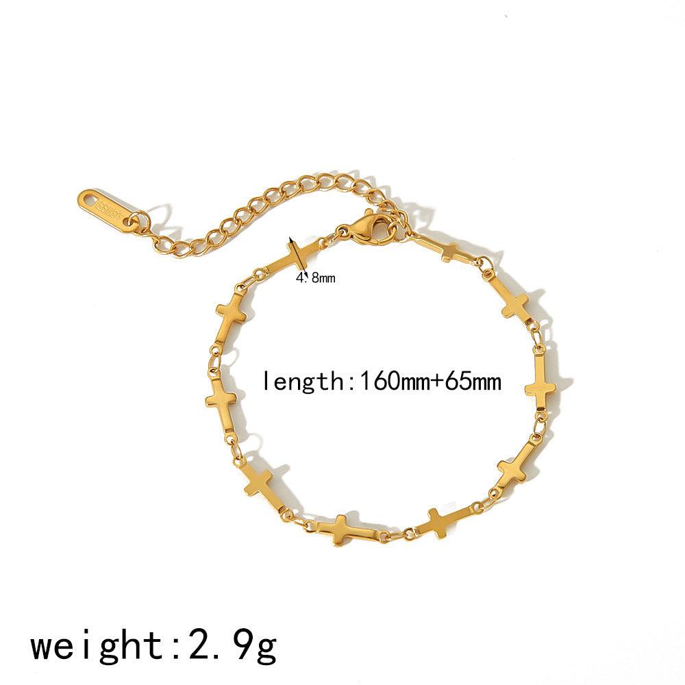 18K Gold Stainless Steel Bracelet Does Not Fade